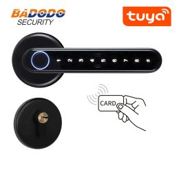 Modules Tuya SmartLife App Smart Vingerafdruk Wachtwoord Card Split Lock met 4585 5085 6085 7255 Mortise