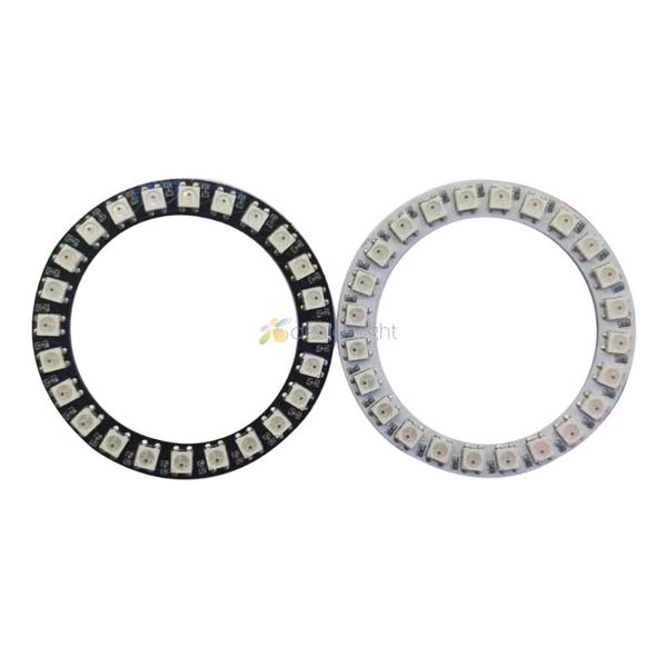 Modules WS2812B Pixel Ring 8 16 24 35 45 LED WS2812 IC intégré RVB Module LED adressable individuellement DC5V