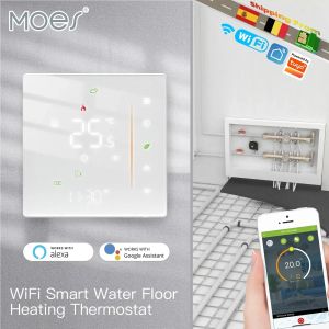 Moes WiFi WiFi Thermostat de chauffage au sol électrique Zigbee Gas de gaz Contrôle de température Tuya / Smart App Alexa Google Voice