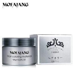 Mofajang cera para el cabello para peinar el cabello Mofajang Pomade estilo fuerte que restaura la cera de pomada gran esqueleto pulido 120 piezas / caja de cartón 7 colores