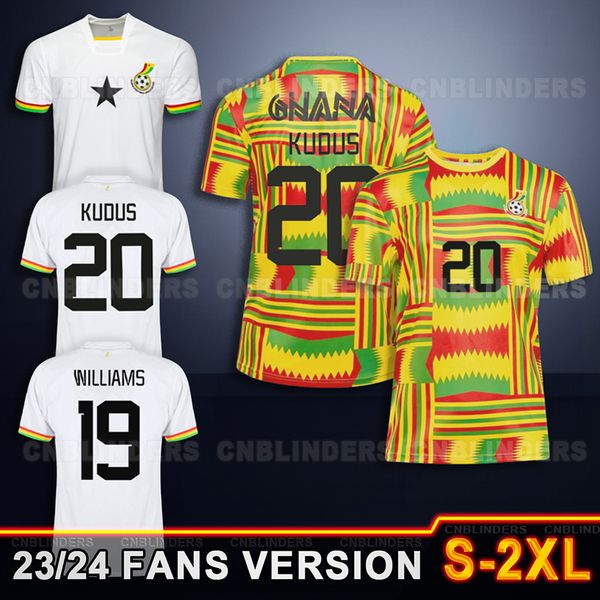 Mohammed Kudus Williams Salis Samed Coupe d'Afrique des nations Ghana 2024 domicile Nuamah maillots de football maillots de football kit Salisu