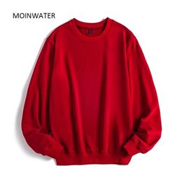 Moinwater Women Casual Sweatshirts Lady Streetwear Hoodies Vrouw Terry White Black Hoodie Tops bovenkleding MH2002 210909