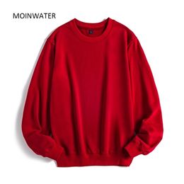 Moinwater Dames Casual Sweatshirts Dame Streetwear Hoodies Vrouwelijke Terry White Black Hoodie Tops Bovenkleding MH2002 210803