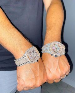 Moissanite Diamond Iced Out Designer herenhorloge voor heren Hoge kwaliteit Montre automatisch uurwerkhorloges Orologio.Montre De Luxe L15