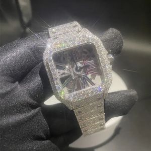 MOISSANITE DIAMOND HECED DESIGNADOR MANTE RELOJ para hombres Relojes automáticos de movimiento automático de alta calidad orologio.Montre de Luxe i36