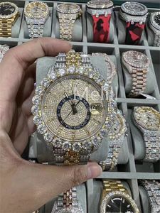 Moissanite Diamond Iced Out Designer herenhorloge voor heren Hoge kwaliteit Montre automatisch uurwerkhorloges Orologio.Montre De Luxe I94