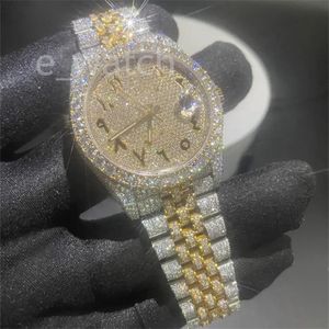Moissanite Diamond Iced Out Designer herenhorloge voor heren Hoge kwaliteit Montre automatisch uurwerkhorloges Orologio.Montre De Luxe L37