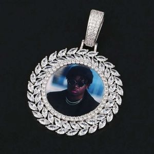 Moisanite Hiphop Jewelry Anniversary Pendentif 925 Sterling Silver Iced Out VVS Custom Moisanite Photo Pendant
