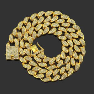 Moissanite hanger Iced Out Out Chain for Men Mens Jewelry for Men Gold Chain Hip-Hop overdreven trendsetter ketting met een breedte van 20 mm gratis verzendcadeau