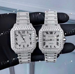 Watch Moisanite Watch Brilliant Cut Moissanite Watch Hip Hop Diamond Watch Luxury Watch Collection Automatique Diamond Watch for Gift