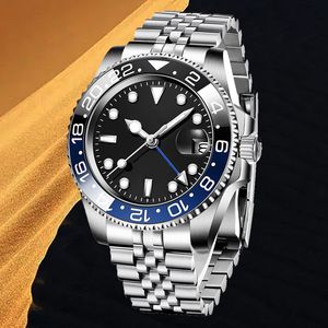 Montre moissanite Montres pour hommes Tout en acier inoxydable aaa Jeune garçon Montre à la mode Cadran bleu 40mm Mouvement Designer Montre étanche de haute qualité Mécanique automatique