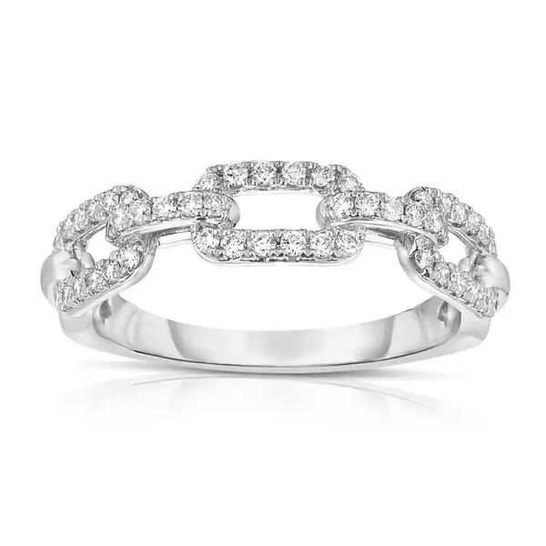 Band de mariage Moissanite pour femmes, sterling argent sterling mi-éternité de chaîne empilable lien couple anneaux D Color lab.