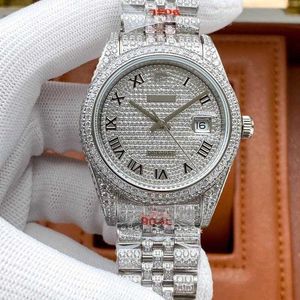 moissaniteWristwatches VVS1 Diamond watch Mens Watch 41mm y machines importées automatiques 3255 mouvement Stainls boîtier en acier WristwatchRV6D2023