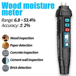 Vochtmeters Aicevoos Digitale houtvochtmeter Vochtigheidstester Houthygrometer Betoncement Baksteendetector Houtbewerkingskarton 230731