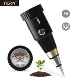 Vochtmeters Handheld Bodemvocht PH Meter Zuurgraad Vochtigheid Tester Metalen Sensor Probe 3 ~ 8ph Geen Batterij Hygrometer voor Planten Tuin Tool 230727