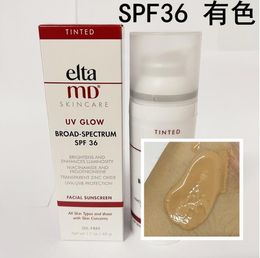 Hydratants 4 Color Elta MD UV SPF 36/40/44/50 Facial Suncreen Transparent Tintated / Notrité MADEUP Spectre à large spectre