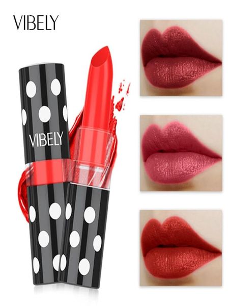 Baume à lèvres hydratant 9 couleurs longue durée facile à porter du rouge à lèvres rétro rouge tante Sexy rouge petit poivre couleur Nude Style9297983