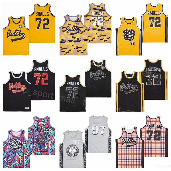 Film 72 B.I.G. Biggie Smalls Basketball Maillots Film Bad Boy BadBoy College 1997 Rétro Pur Coton Pour Les Fans De Sport Université Respirant Pull Retire Team Shirt