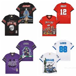 Moive 88 Lamb Film Football Jerseys 12 Brady Brand X Americas Team Camp Crystal Lake Jason Voorhees Pirate in Tampa Bay waarom So Serious Joker Purple Joker College