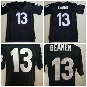 Moive Cualquier hombre dado el domingo 13 Camisetas de fútbol de Willie Beamen Barato 13 Camisetas de fútbol cosidas negras de Willie Beamen