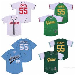 Moive Baseball 55 Kenny Powers Jerseys Film Eastbound et Down Chawas HipHop Tous cousus Cool Base Cooperstown Vintage College pour les fans de sport Pull d'équipe rétro