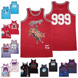 Moive Basketball BR Remix Juice Wrld X 999 Maillots Death Race For Love Couverture Limonade Lyrique Couleur Rouge Équipe Broderie Et Couture Chemise De Sport Respirante En Pur Coton