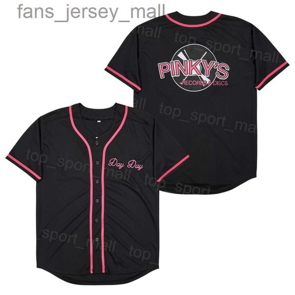 Moive Pinkys Jersey de béisbol Tienda de discos el próximo viernes Black Pinkys College University Algodón puro Transpirable Cooperstown Cool Base Uniforme bordado vintage