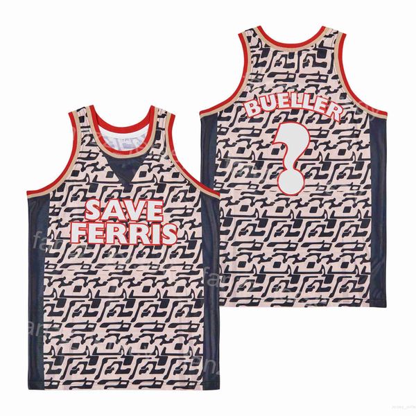 Moive Save Ferris Bueller Basketball Maillots Film Mans Pull Vert Lycée Respirant Pour Les Amateurs De Sport Pur Coton College Retire Shirt HipHop Team Couture Top