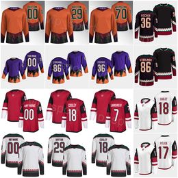 Hommes Kids Inverse rétro hockey 18 Logan Cooley Jerseys 29 Barrett Hayton 86 Anton Stralman Christian Fischer Andrew Ladd Karel Vejmelka Alex Galchenyuk Conor Geekie