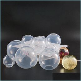 Molds 3D Resin Ball Molds Clear Sile Sphere schimmel 4 cm tot 10 cm grote ronde mod voor kunst sieraden maken Badbom kaarsen zeep druppel de dhfqh