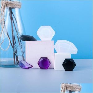 Molds Epoxy Resin Crystal Sile Mod hanger gieten rhombus vorm sieraden voor kettingen hangers ambachten maken diy druppel deliv dhgarden dhjpk