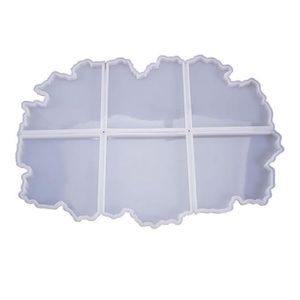 Moules Ensemble de 6 Puzzle Agate Coaster Résine Moules Geode Tranche Sile Pour Faire Des Tapis De Tasse Décoration De La Maison Bougeoirs Drop Del Dhgarden Dh8Eq