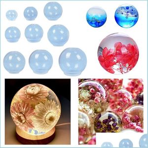 Moules Sphère Round Sile Cosmic Ball Résine Moule Epoxy Mod 3D Pendant Art Tool Bijoux fait à la main