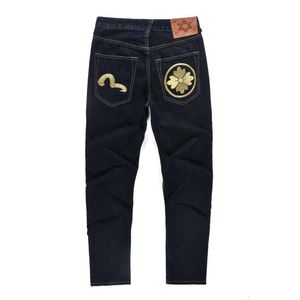 Moling Fushen Sakura kleine M geborduurde jeans herfst/winter donkere heren losse mode merk studentenbroek 196927