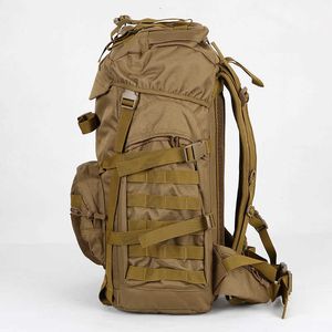 Molle 60L Borse da campeggio Borsa militare tattica Zaino grande Zaini da trekking Borse militari da esterno Borsa da trekking sportiva da uomo XA281A Y0721