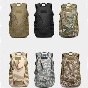 Molle Camuflaje Mochila Lona Bolsas militares Tactico Caza Paquete Táctico Deporte Viaje Mochila Cremallera Cargo SWAT Bolsa Bolsa Q07336i