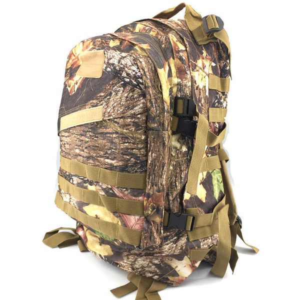 Molle Camuflaje Táctico Mochila Militar Camping Senderismo Bolsa Hombres Caza Escalada Mochila Guerra Juego Viajes Al Aire Libre Airsoft Bolsa Q0721