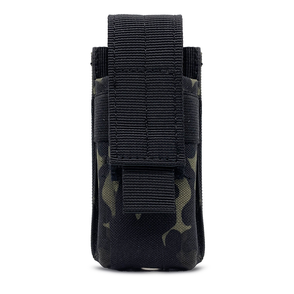 Molle Tactical M5 Linterna de linterna Single Magazine Bolsa de antorcha Cucharero Cambriente de caza al aire libre Bolsa de funda de luz