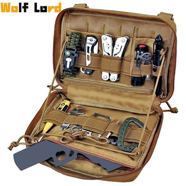 Molle Tactical Military Pouch Bag Outdoor EMT Emergency Pack Randonnée Camping Chasse Accessoires Outils Kit EDC Bag Pouch 220401