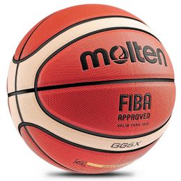 Gesmolten basketbal PU Officiële certificeringswedstrijd Basketbal Standaard bal heren en dames training bal maat 7 6 5 240527