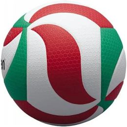 Balón de voleibol fundido tamaño 5 pelota de PU para estudiantes adultos y adolescentes entrenamiento de competición al aire libre interior 240131