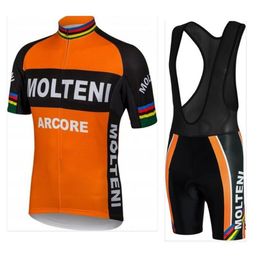 Molteni Team 2022 Cycling Jersey Set Short Sleeve Bicycle Clothing MTB Korte Zomerstijl Fietsen Draag Sportkleding D1298V