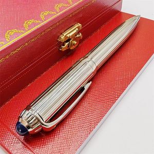 Mom CT Roadster De Series Ballpoint Status Luxury Write Office Supplies Study Stationery Stripes Metal Stripes Silvery Ball Pen 240325