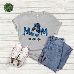 Moeder leven shirt cadeau voor mama O hals grafische tshirt korte mouw moeder casual top tees streetwear harajuku drop 240329