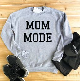 MOM-modus Dames Sweatshirt, Sweatshirt Voor Moeder Dagen Gift Slogan Grappige Pure Katoen Pullovers Jonge Hipster Vintage Tops Hoodies Sweatsh