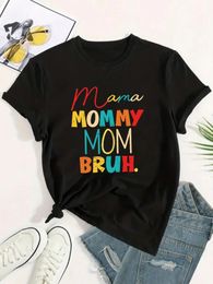 Maman maman tshirt imprimé coloré