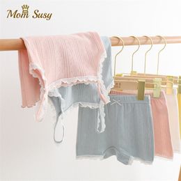 Mom Susy Baby Design Summer Princess Pyjama Sets Candy Girls Children Lace Sleepwear Bodysuit Home Suit 2PCS 220715