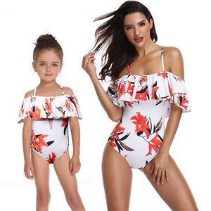 Mama en ik vakantie badmode familie matching badpak toddler meisjes outfits kleding 210529