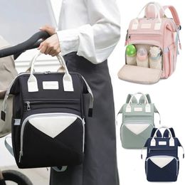 Mommi Baby Phyper Bag Baby Stroller colgando mochila que cambia la colchoneta húmeda y seca con gran capacidad Moda de pañales Mommy Bag 240407