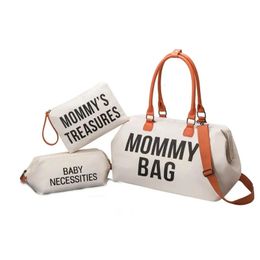 Momy Sac Hospital Sac pour le travail et la livraison grand sac à couches pour maman Travel Treproof Baby Sac avec pochettes et sangles 240508